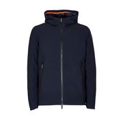SHEEL JACKET WITH DOWN HOOD Man Blue Black SHEEL JACKET WITH DOWN HOOD Man Blue Black