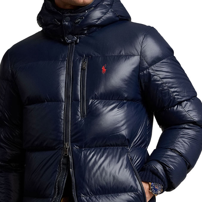 SHINY BOMBER Men’s Collection Navy Glossy