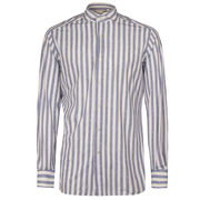 SHIRT ACTIVE 520 WIDE STRIPE Man Blu Denim SHIRT ACTIVE 520 WIDE STRIPE Man Blu Denim