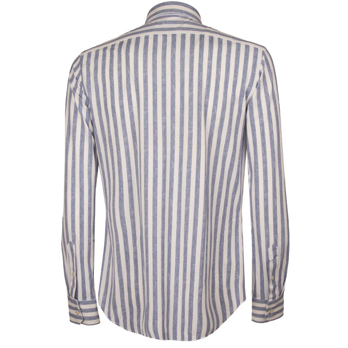 SHIRT ACTIVE 520 WIDE STRIPE Man Blu Denim