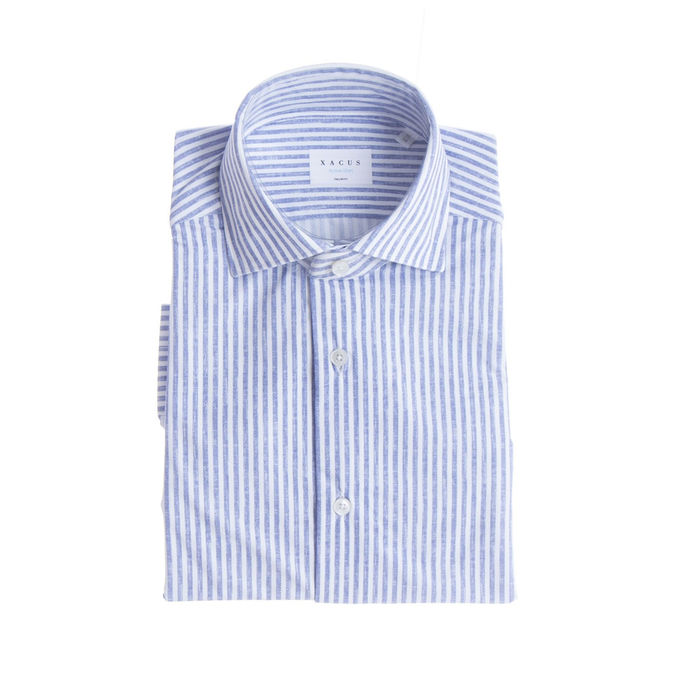 SHIRT ACTIVE Man White Light Blue