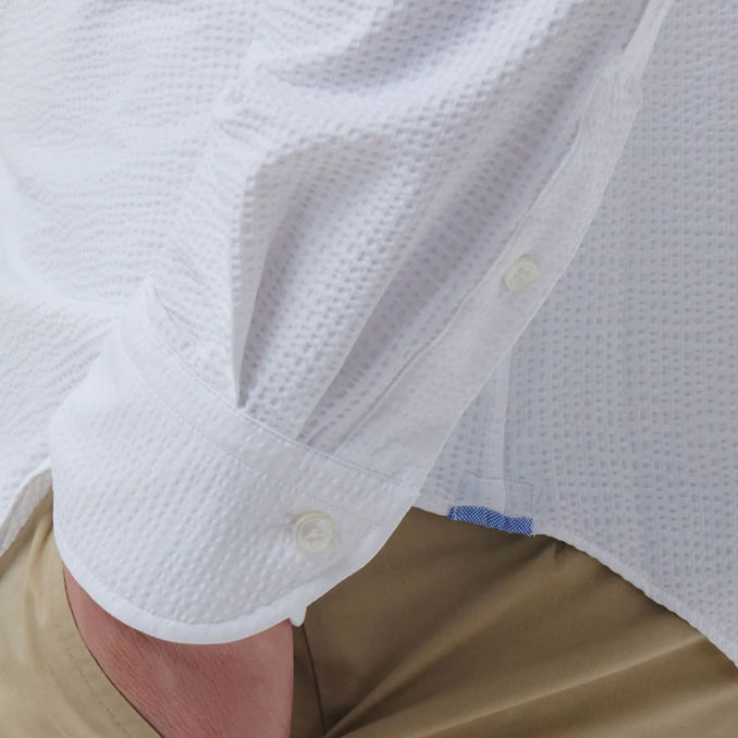 SHIRT ACTIVE SIRSUCKER Man White