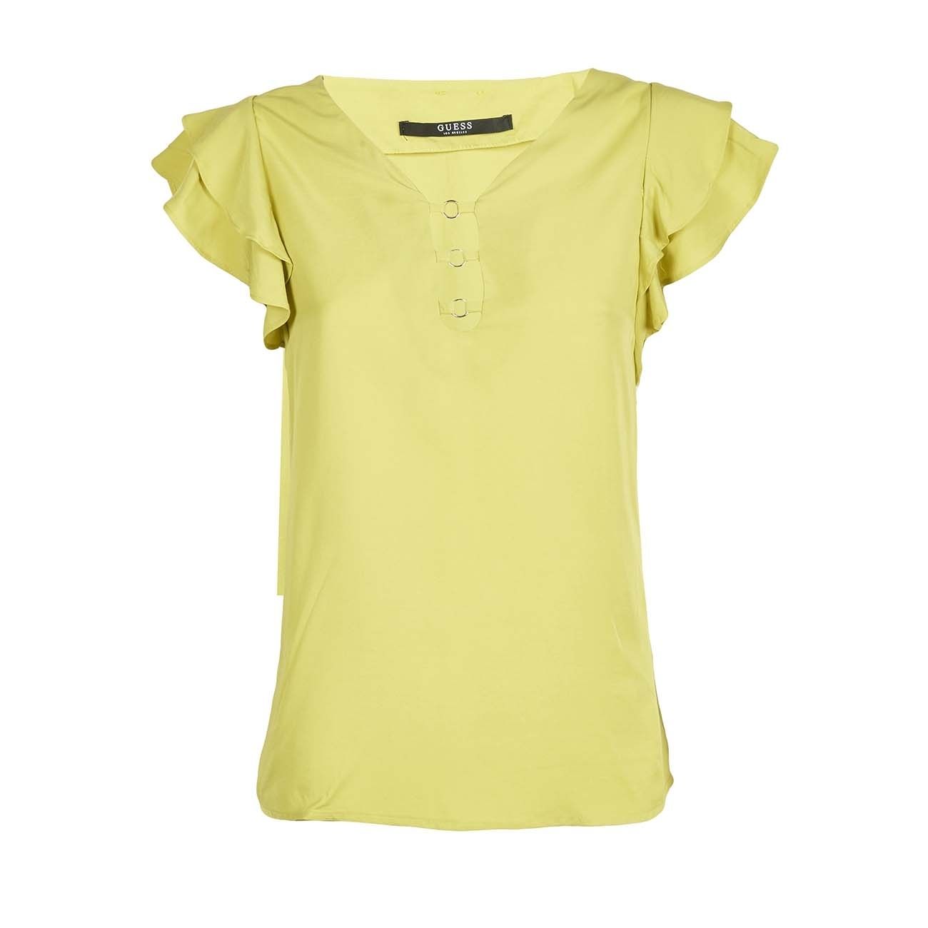 lime green guess shirt