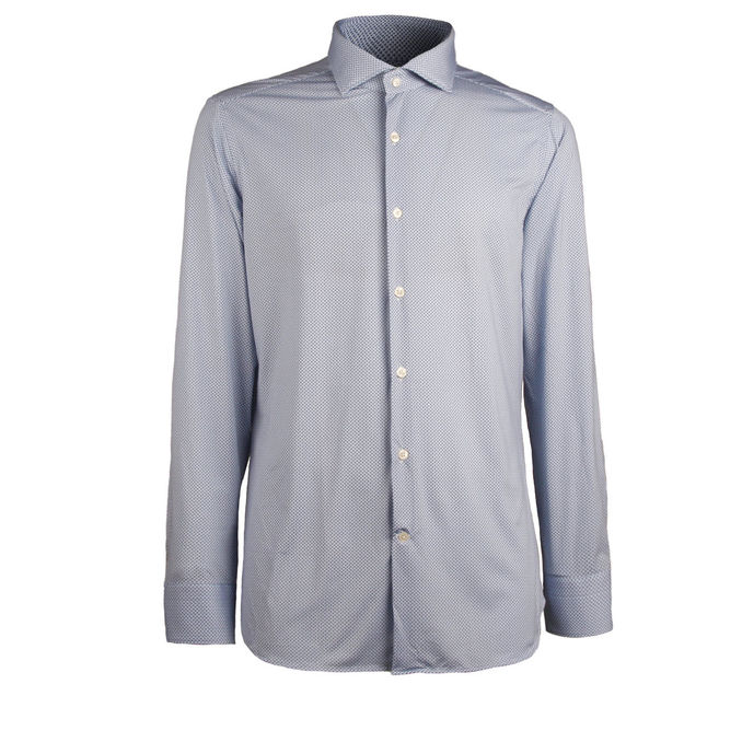 SHIRT FANTASIA Man White Light Blue