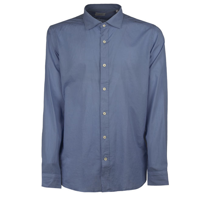 SHIRT FRENCH NECK Man Indigo