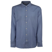 SHIRT FRENCH NECK Man Indigo SHIRT FRENCH NECK Man Indigo