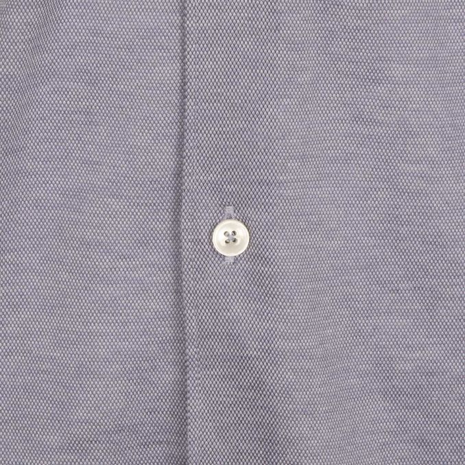 SHIRT IN MIXED COTTON Man Blue