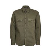 SHIRT JACKET WITH COTTON POCKETS Man Green SHIRT JACKET WITH COTTON POCKETS Man Green