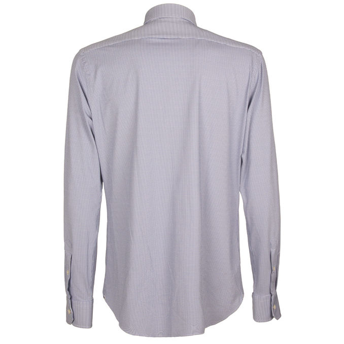 SHIRT MICRODISEGNO ACTIVE Man White Blue 