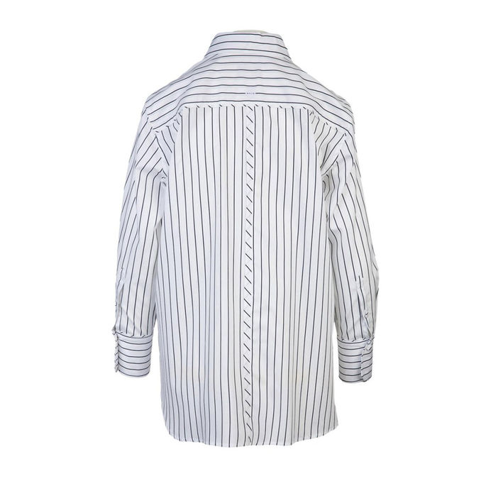 SHIRT NUVOLA Woman Night Blue Stripe