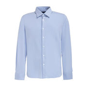 SHIRT OXFORD JACQUARD STRETCH Man Light Blue SHIRT OXFORD JACQUARD STRETCH Man Light Blue