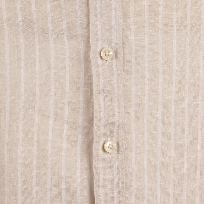SHIRT STRIPED Man Beige White