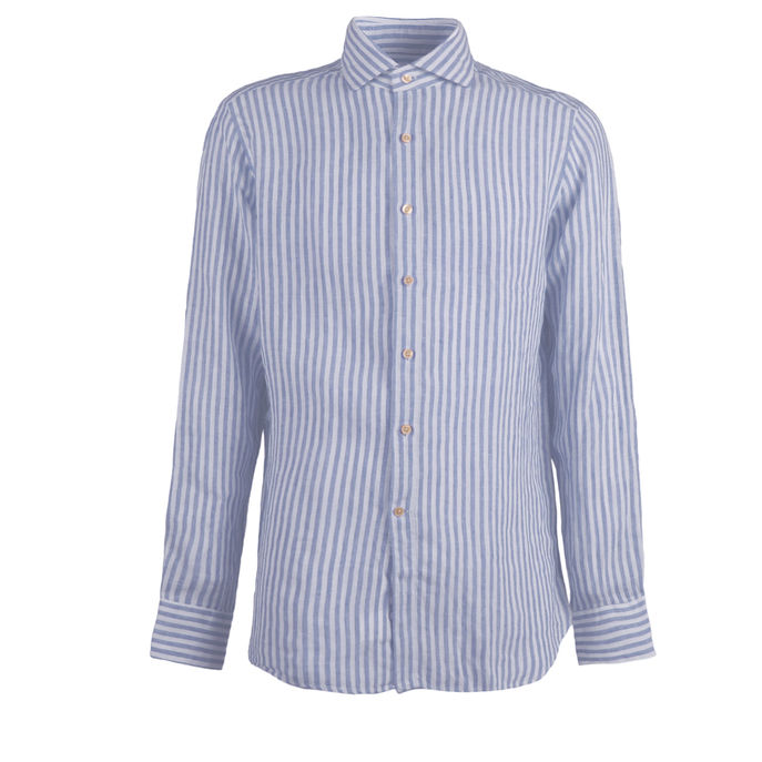 SHIRT STRIPED Man White Blue
