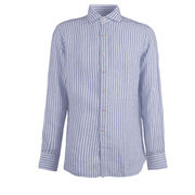 SHIRT STRIPED Man White Blue  SHIRT STRIPED Man White Blue