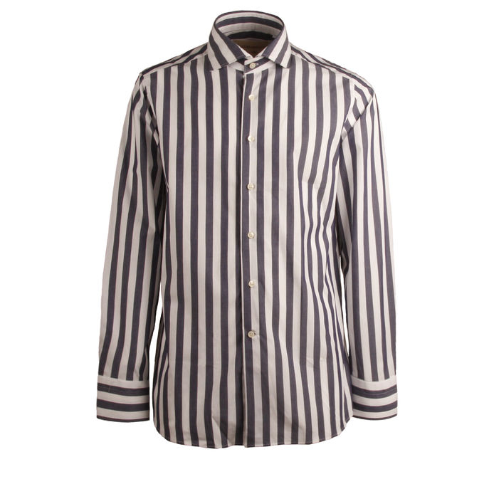 SHIRT STRIPED Man White Blue