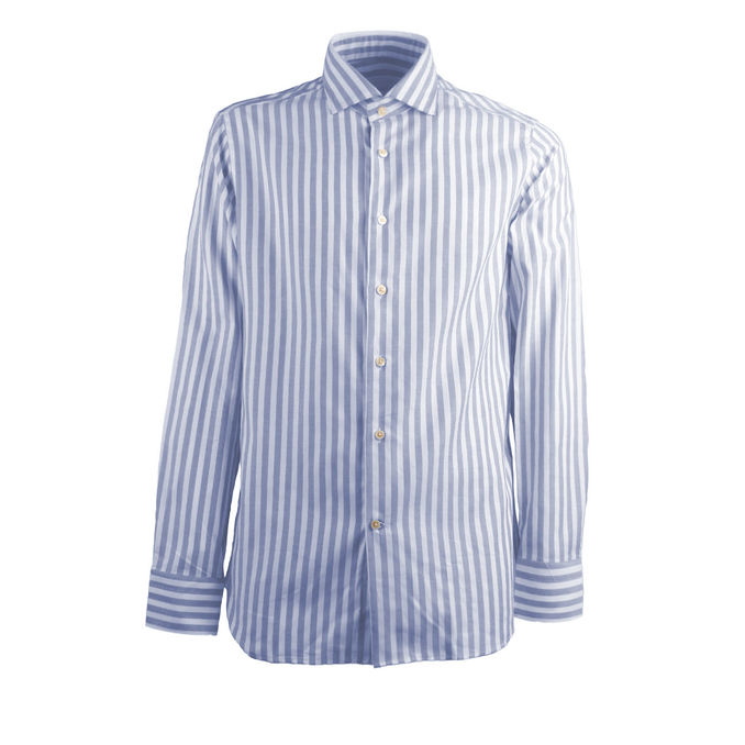 SHIRT STRIPED Man White Blue