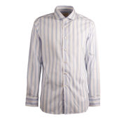 SHIRT STRIPED Man White Light Blue SHIRT STRIPED Man White Light Blue
