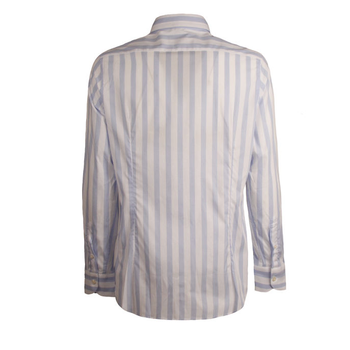 SHIRT STRIPED Man White Light Blue
