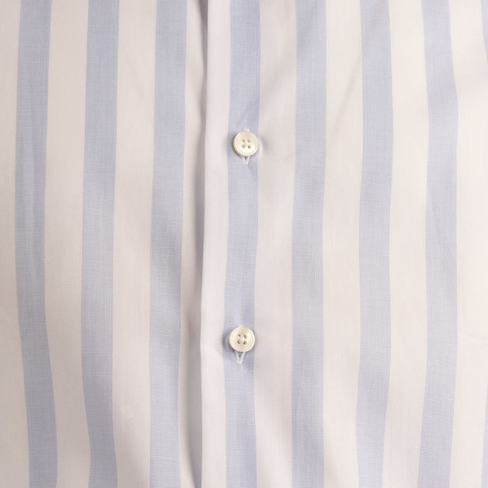 SHIRT STRIPED Man White Light Blue