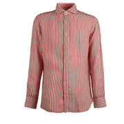 SHIRT STRIPED Man White Red SHIRT STRIPED Man White Red