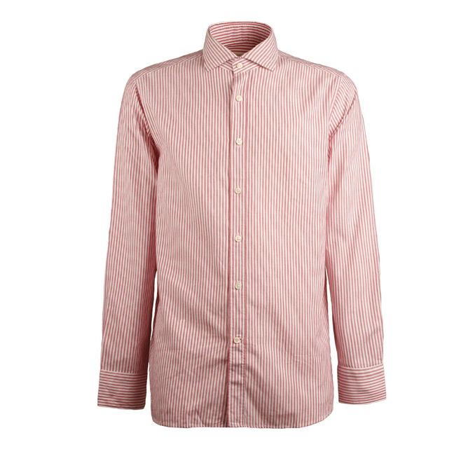 SHIRT STRIPED Man White Red