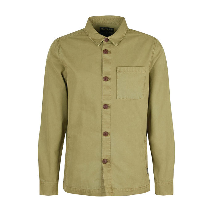 SHIRT WASHED Man Bleached Olive
