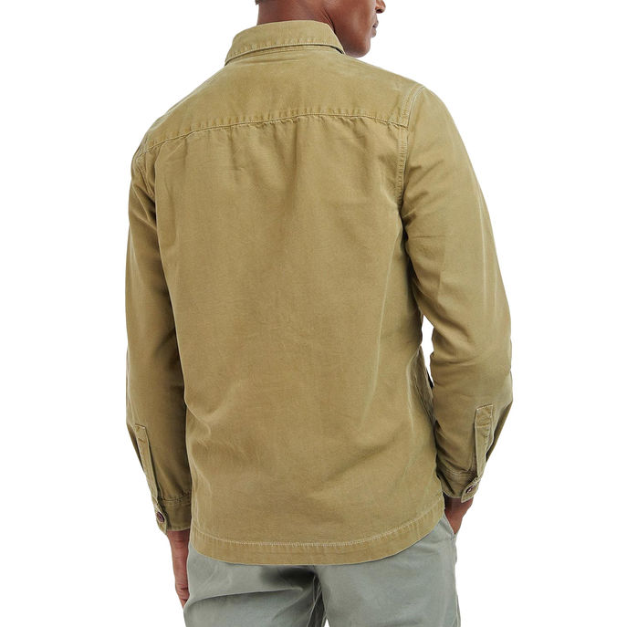 SHIRT WASHED Man Bleached Olive