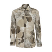 SHIRT WITH BOTANICAL PRINT Man Beige Verde SHIRT WITH BOTANICAL PRINT Man Beige Verde