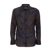 SHIRT WITH BOTANICAL PRINT Man Navy Moro SHIRT WITH BOTANICAL PRINT Man Navy Moro