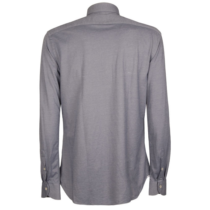 SHIRT WITH FRENCH COLLAR Man Blue