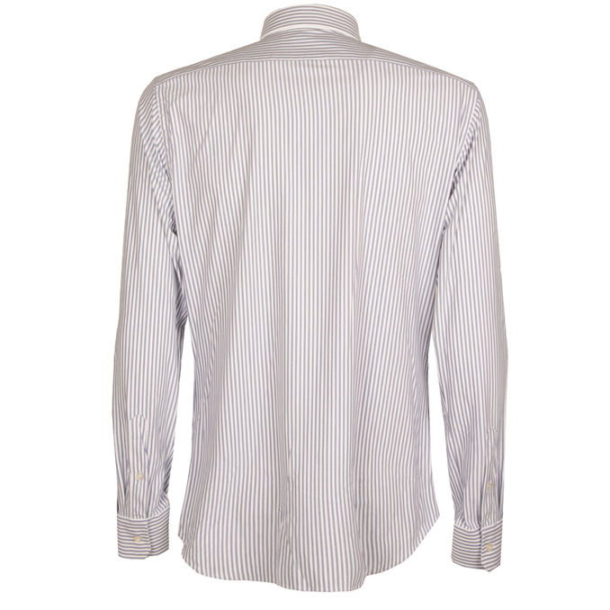 SHIRT WITH FRENCH COLLAR Man White Blue