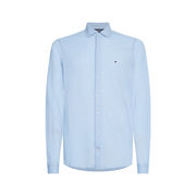 SHIRT WITH MICRO STRIPES Man Light Blue White SHIRT WITH MICRO STRIPES Man Light Blue White