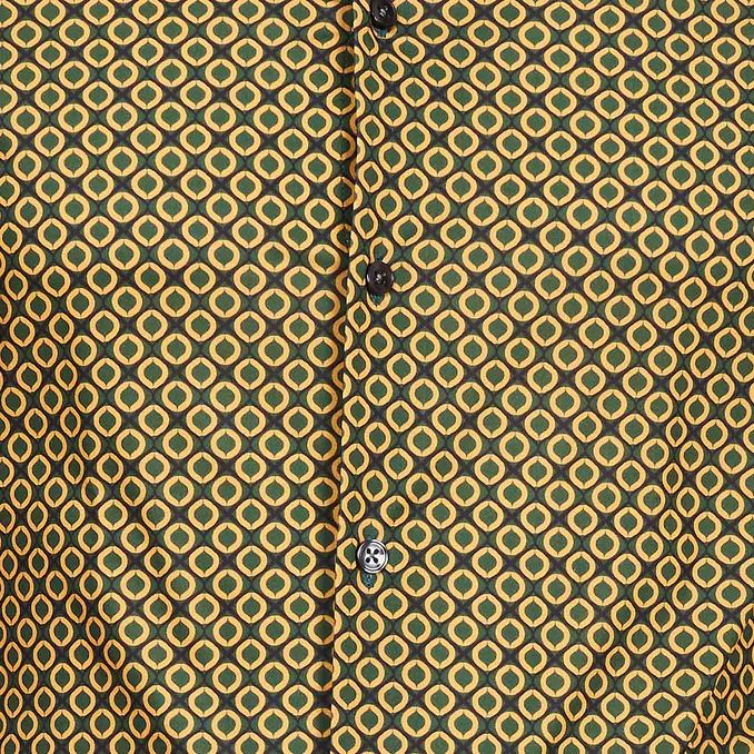 SHIRT WITH REGULAR FANTASY Man Yellow Green White