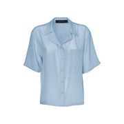 SHIRT WITH REVER COLLAR AND POCKET Woman Cielo SHIRT WITH REVER COLLAR AND POCKET Woman Cielo