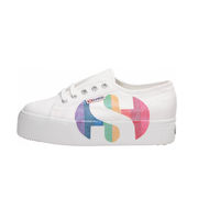 SHOE 2790 COTW PRINTED LOGO GLITTER Woman White Multicolor SHOE 2790 COTW PRINTED LOGO GLITTER Woman White Multicolor