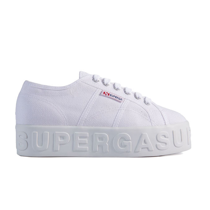SHOES 2790 3D LETTERING Woman White
