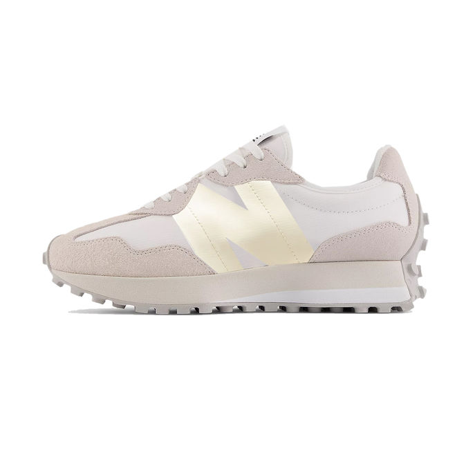 SHOES 327 LIFESTYLE TEXTILE LEATHER Man Sea Salt off White