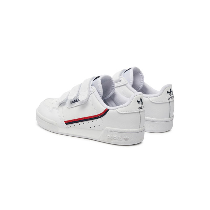 SHOES CONTINENTAL 80 Kids White Scarlet