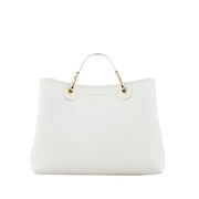 SHOPPING MEDIUM BAG MYEA Woman White Leather SHOPPING MEDIUM BAG MYEA Woman White Leather