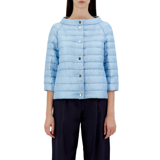 SHORT DOWN JACKET REVER Woman Blackboard