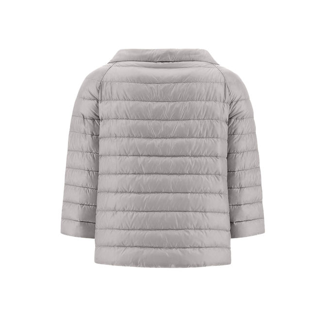 SHORT DOWN JACKET REVER Woman Blue Grey