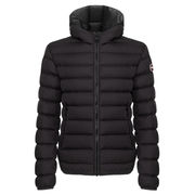 SHORT DOWN JACKET WITH HOOD Man Black/Vulcan SHORT DOWN JACKET WITH HOOD Man Black/Vulcan