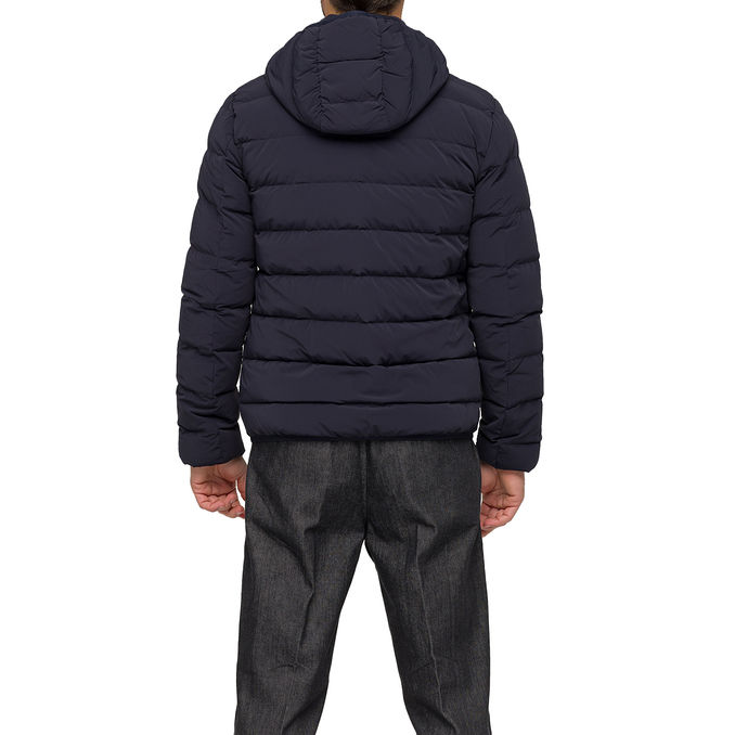 SHORT DOWN JACKET WITH ZIP AND HOOD
