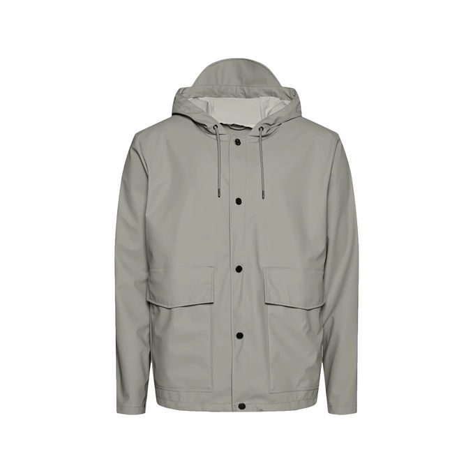 SHORT HOODED JACKET Unisex Cement