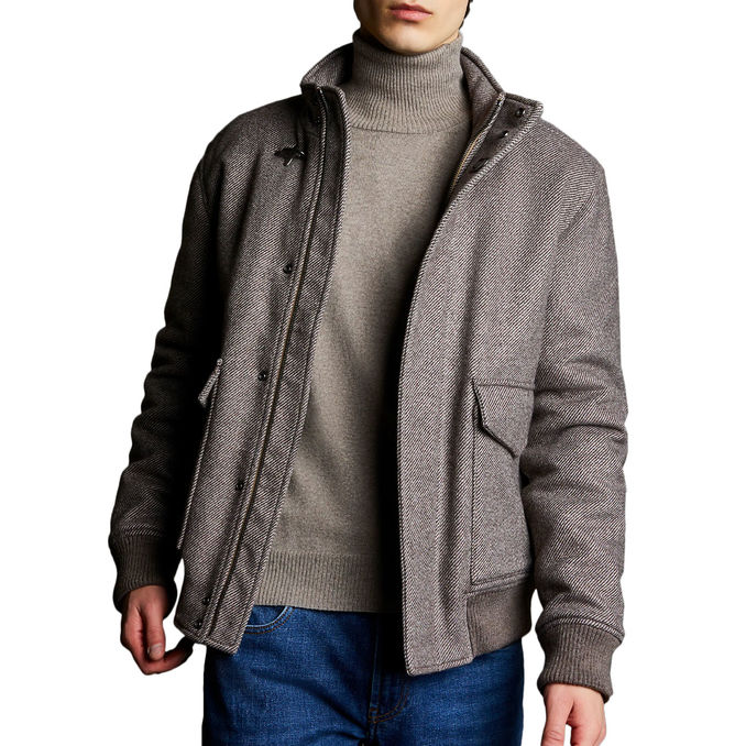 SHORT JACKET URBAN Man Brown Moro