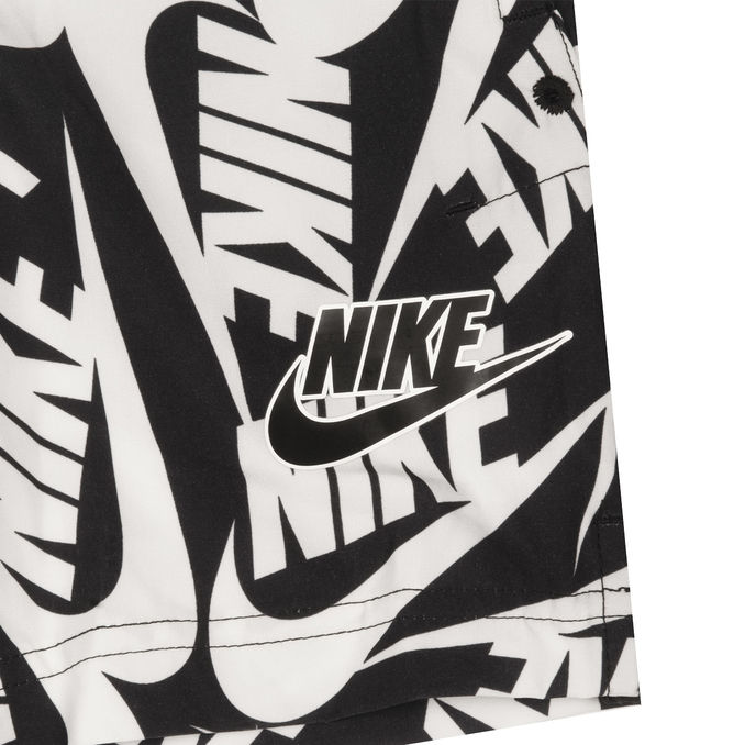 SHORT LOGO ALL OVER Kid Black