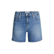 SHORT MID RISE IN JEANS Woman Denim Medium SHORT MID RISE IN JEANS Woman Denim Medium