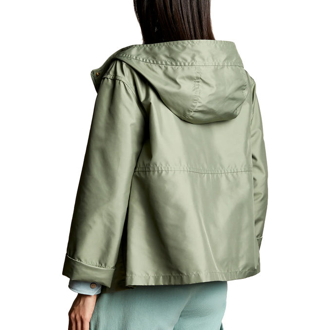 SHORT PARKA Woman Dark Kiwi