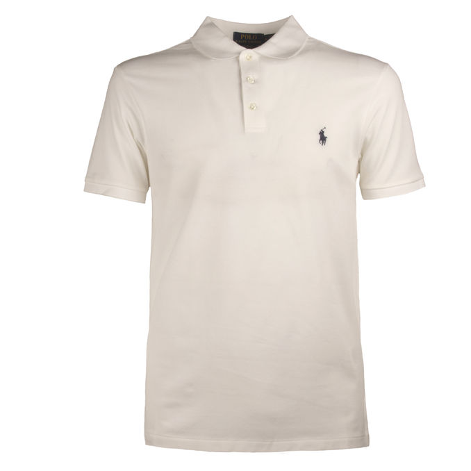 SHORT SLEEVE PIQUE POLO SHIRT Man White