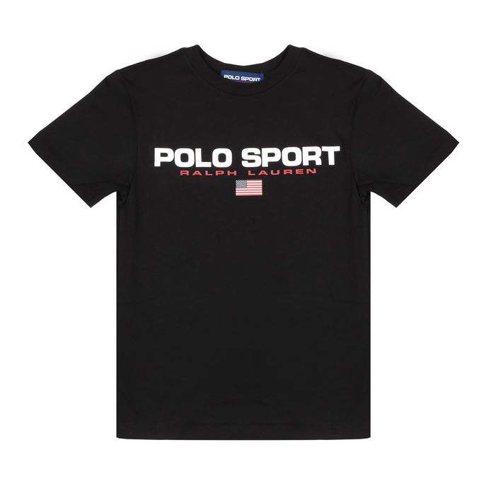 SHORT SLEEVE T-SHIRT WITH LOGO Kid Black
